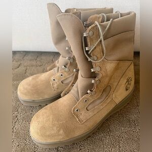 VIBRANT Suede Military USMC Boots